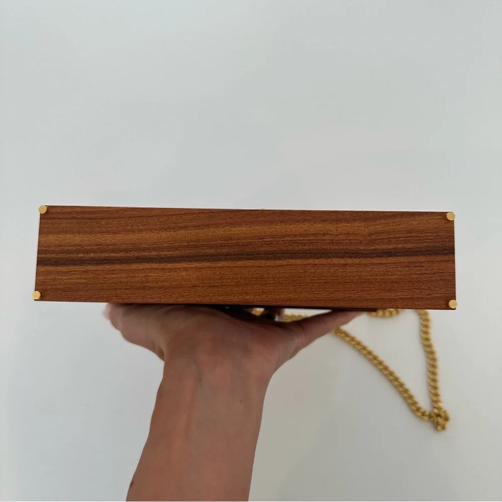 SOLD 🚫SAINT LAURENT Wood Kate Box Bag - Picture 12 of 17